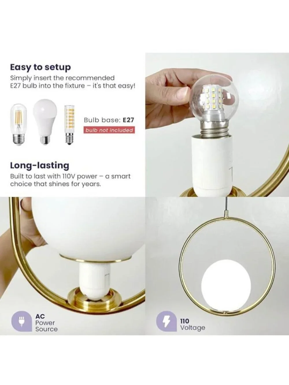 NEW! Neatfi Circular Pendant Light Sophisticated Modern Single Ceiling Hanging